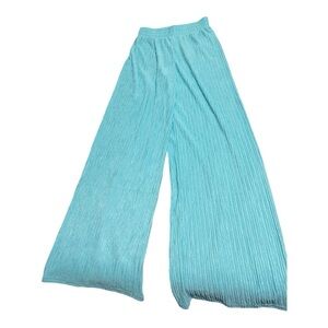 Zara Light Blue Wide-Leg Pants